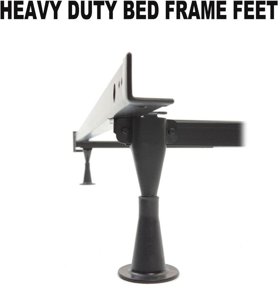 6PCS Reinforced Bed Frame Feet to Replace Wheels. Prevent Sliding, Protect Floor