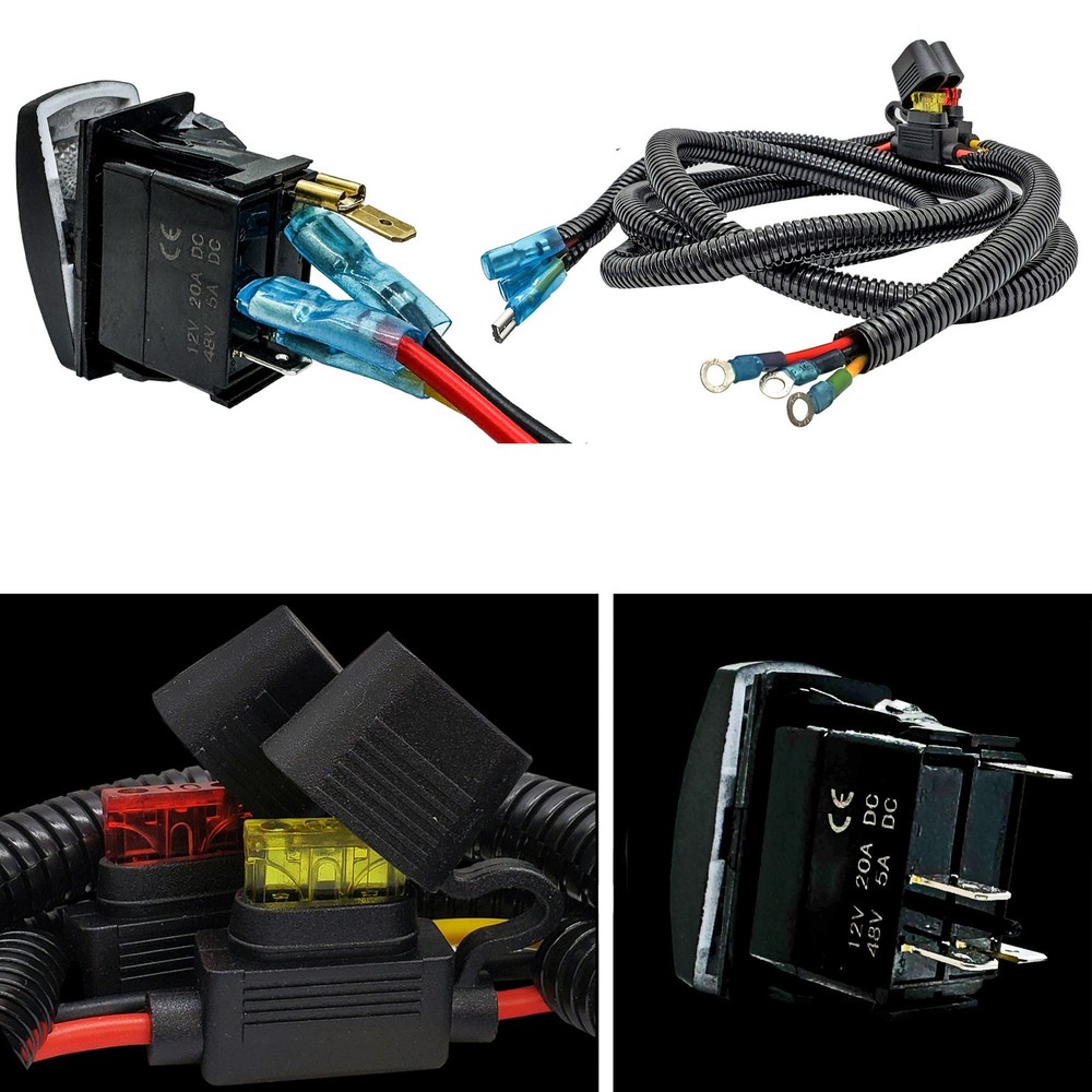 Power Distribution Block Wire ROCK LIGHTS On/Off Switch Can-Am X3 MAX Defender
