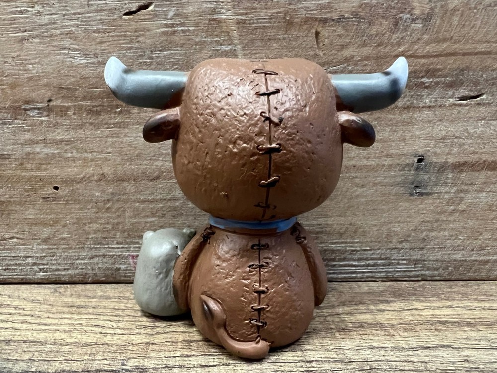 Furrybones Bull Resin Figurine 3" x 3"