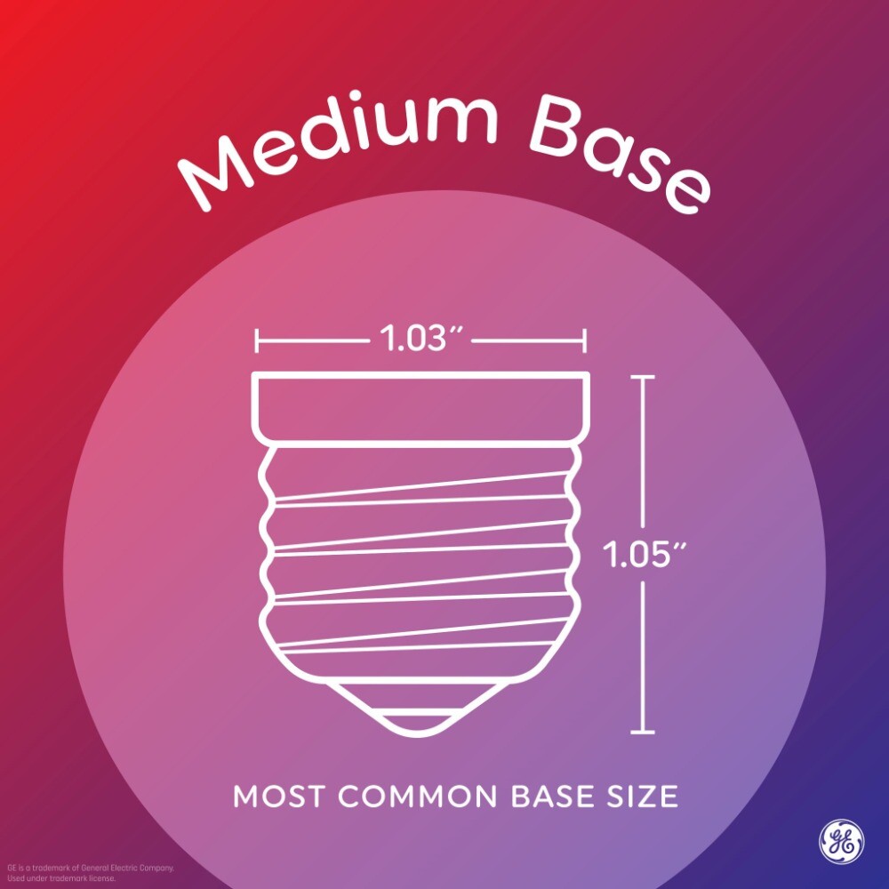 GE LED Light Bulbs, 100 Watt, Soft White, A19 Bulbs, Medium Base
