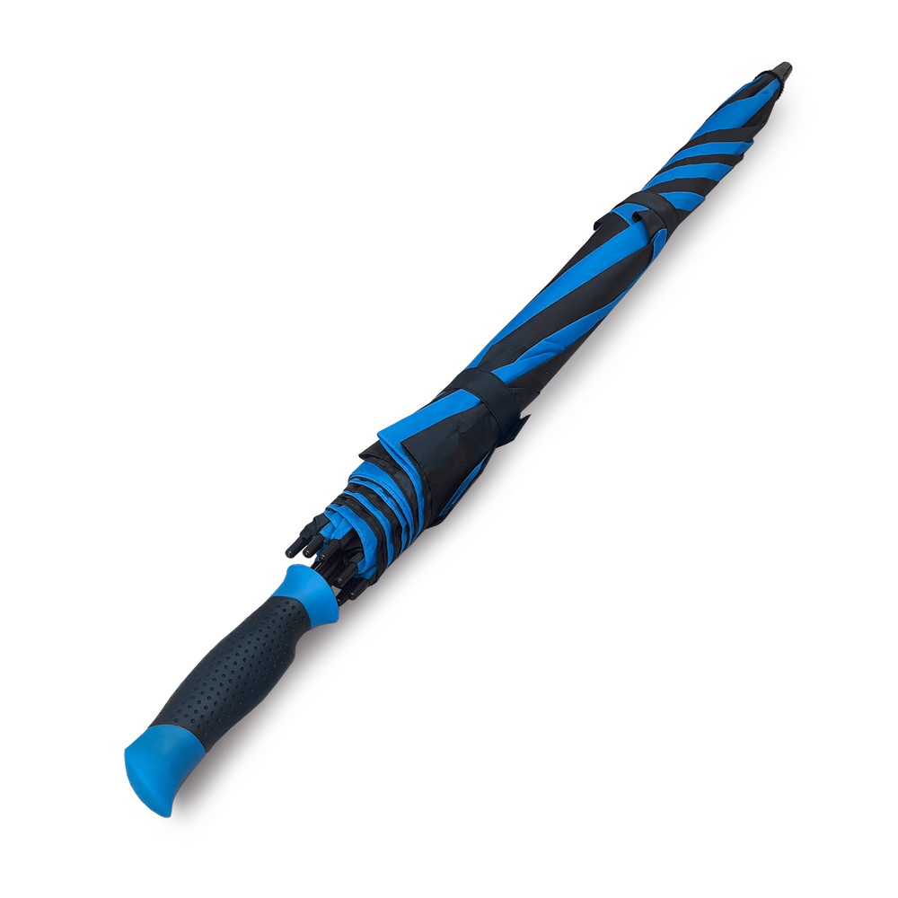 Double Canopy Golf Rain Umbrella Gray Black