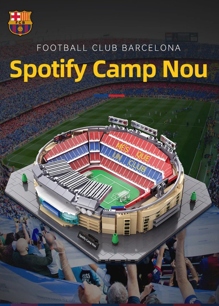 Barca Home Field Camp Nou Building Blocks