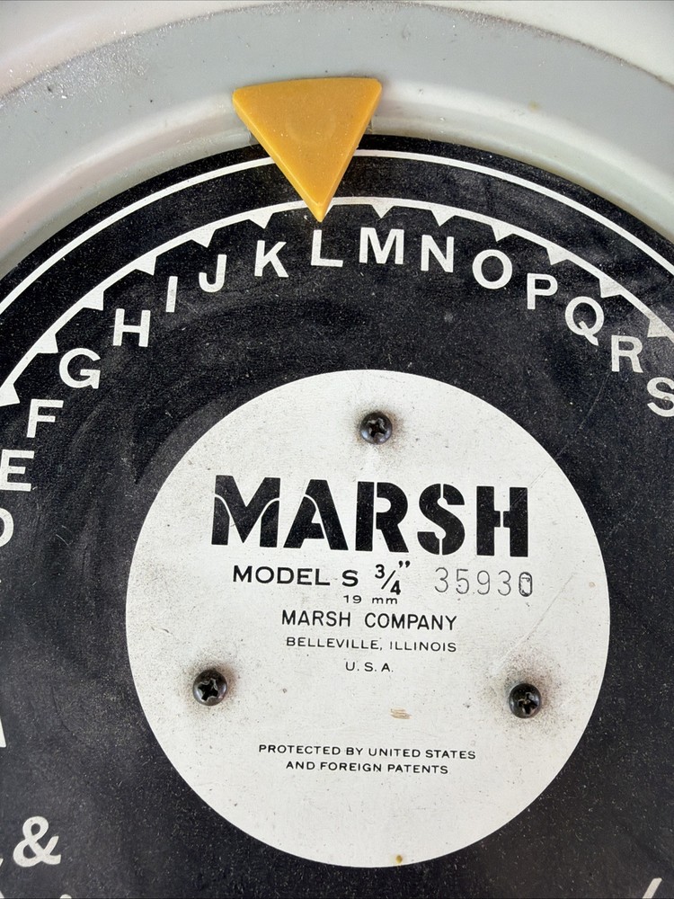 Marsh S 3/4" 19mm Stencil Cutting Machine 35930