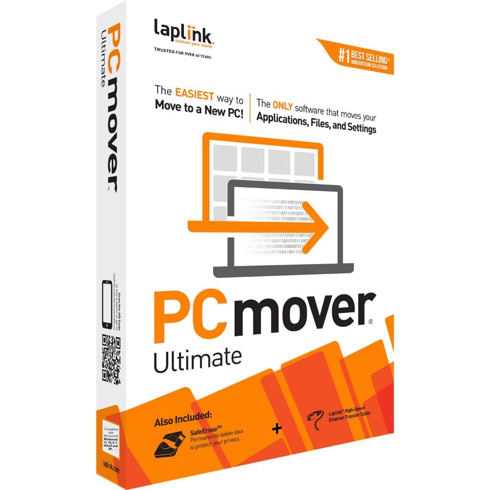 PCmover Ultimate 11 File Transfer Software for Efficient PC Migration with Cable