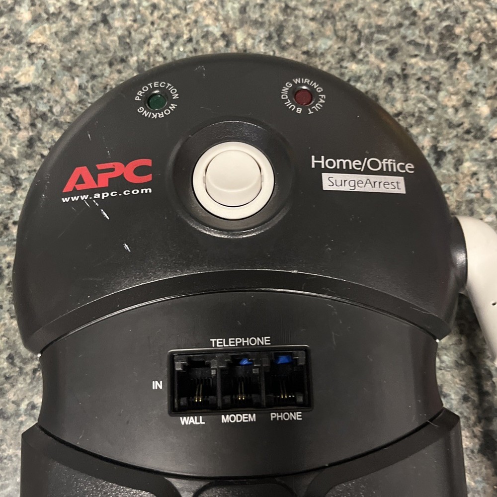 APC Performance Surge Arrest Protector 8 Outlets Phone/wall/modem 10 Ft Cord