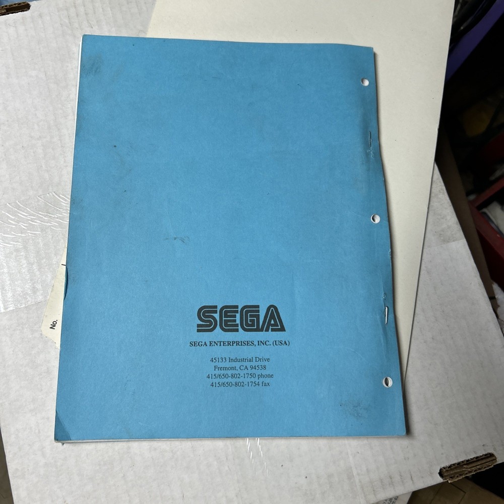 Missing HARLEY - DAVIDSON SEGA STD TYPE arcade game owners manual