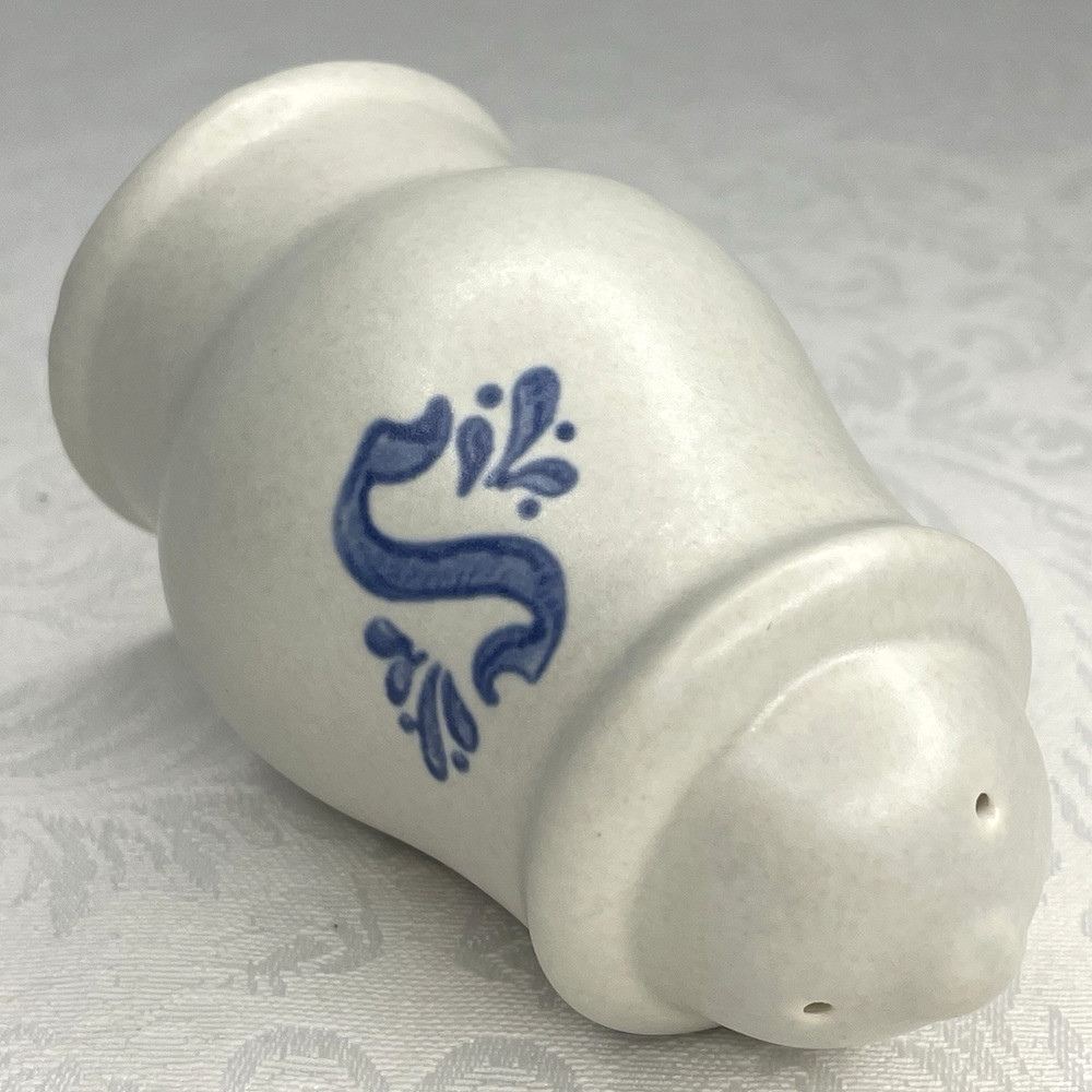 Pfaltzgraff Stoneware Yorktowne Blue Salt Shaker Replacement with Stopper