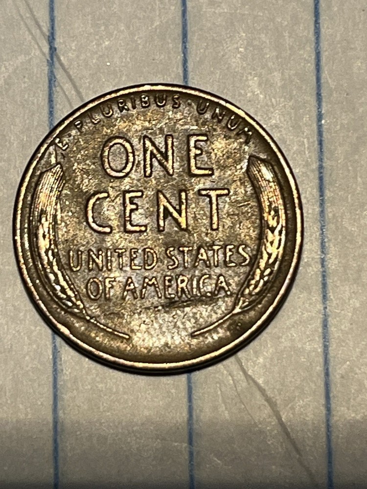 1941 P Error Lamination Lincoln Wheat Cent Reverse