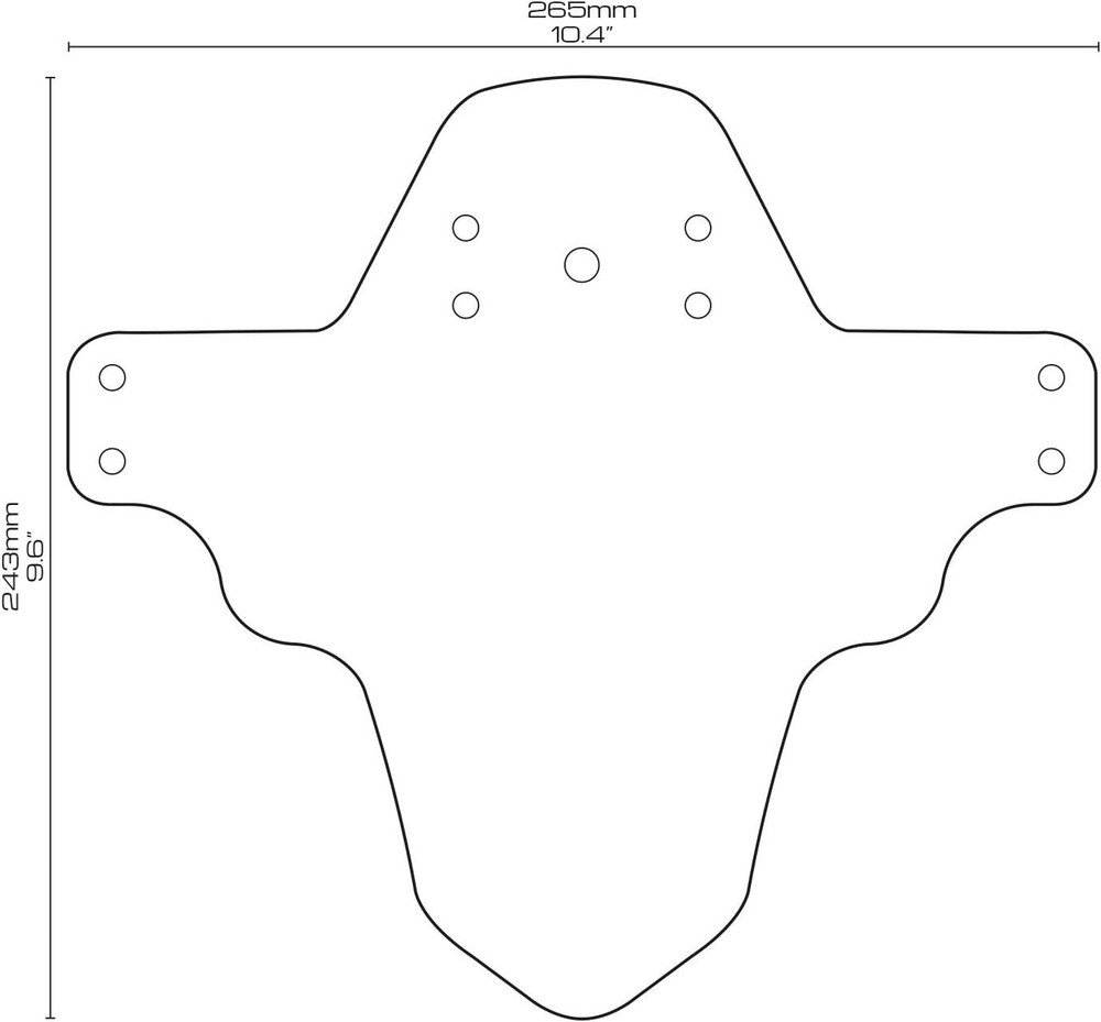 Lightweight Front Mudguard - Durable Protection