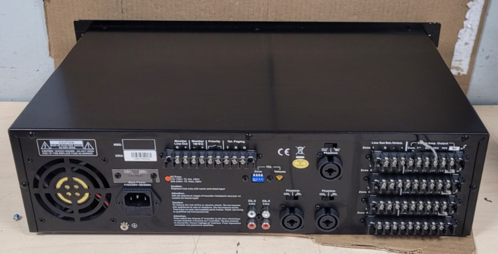 SPECO TECHNOLGIES PL200M AMPLIFIER (POWERS ON!)