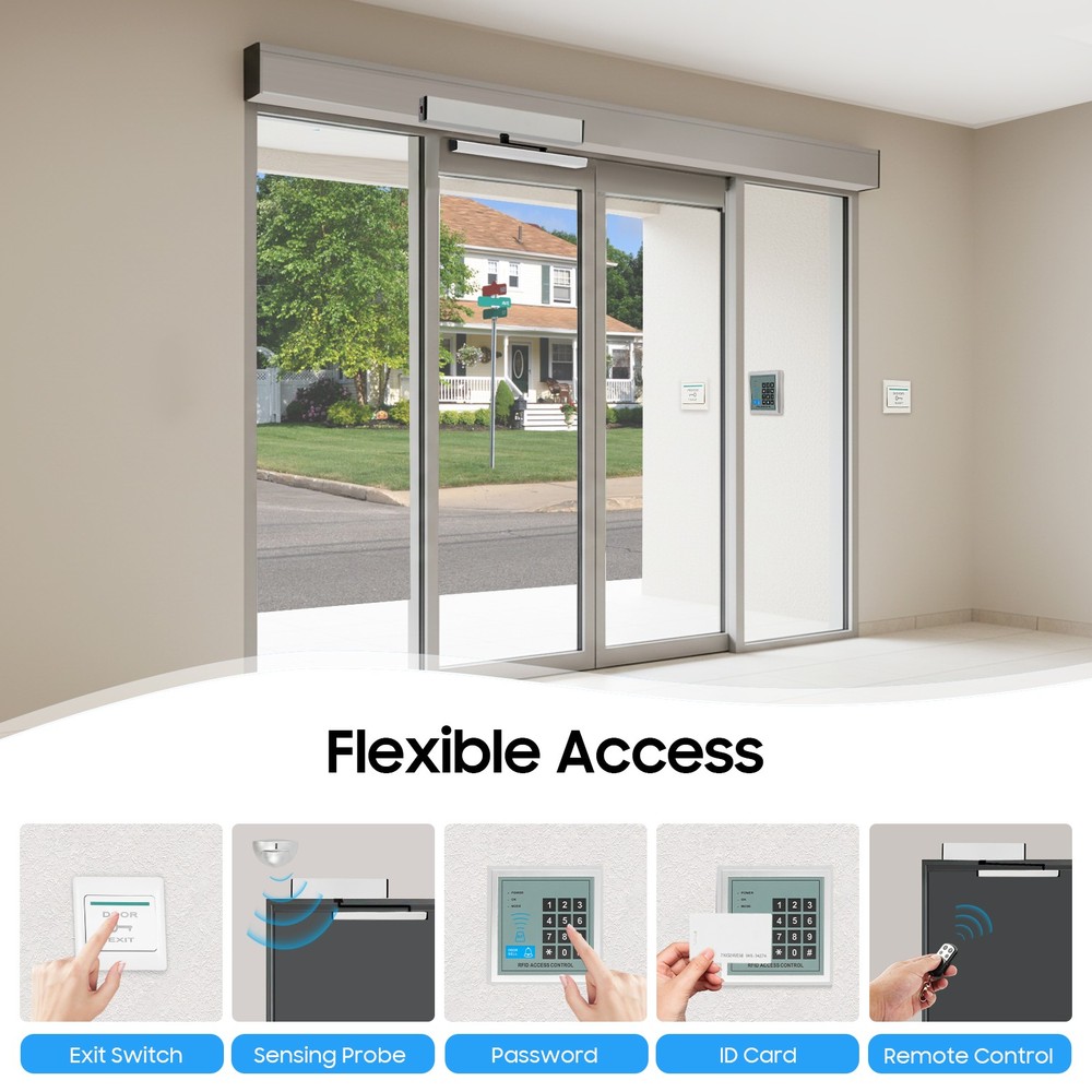 Automatic Swing Door Opener, with Control Panel & Switches, with Remote Controls