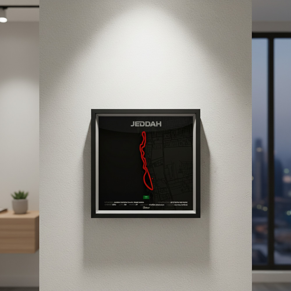 Jeddah Corniche Circuit 3D Shadow Box