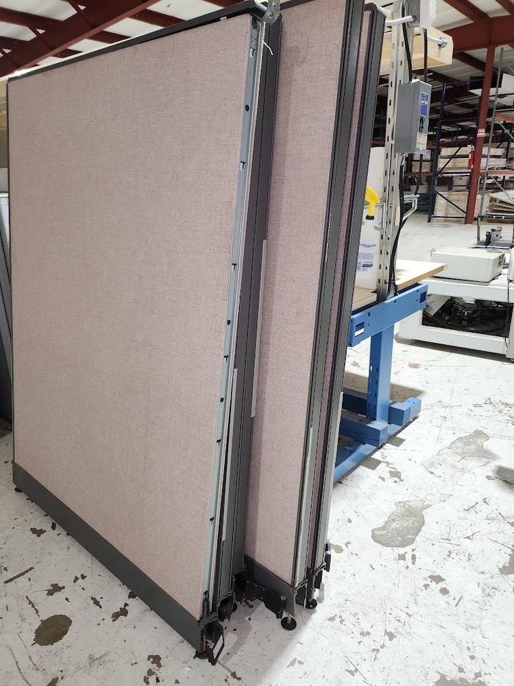 Assorted sizes cloth covered cubicle panels