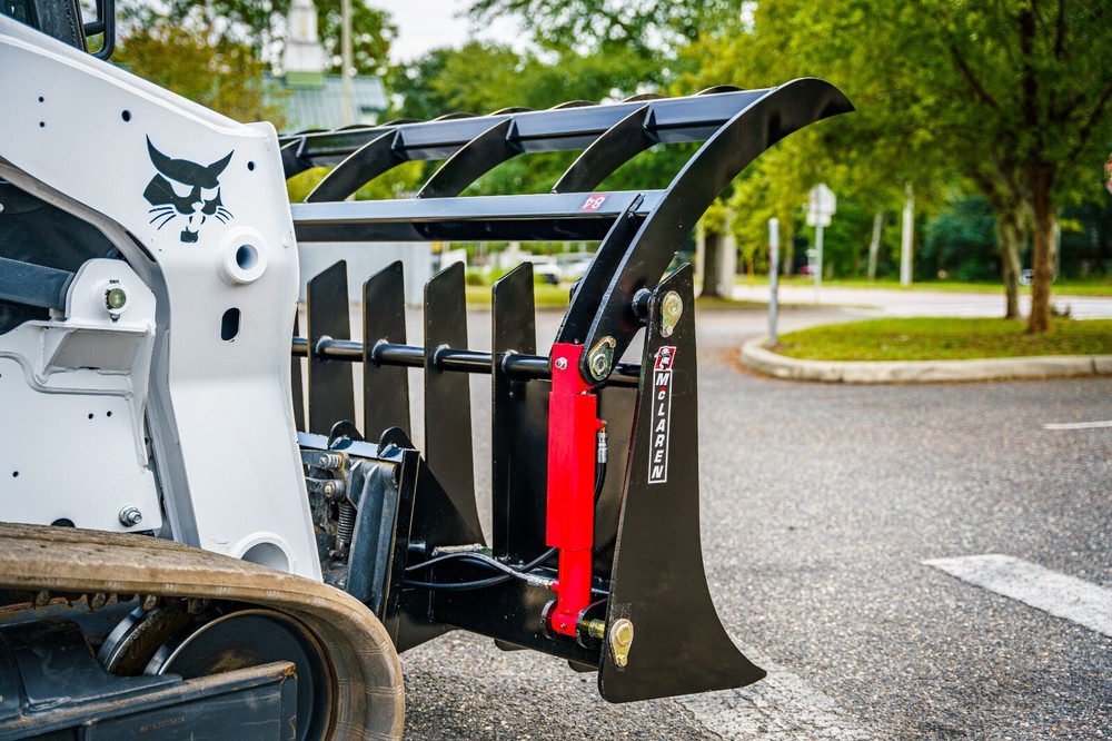 Root Rake Rock Grapple Attachment for Skid Steer/Track Loader 78" Wide
