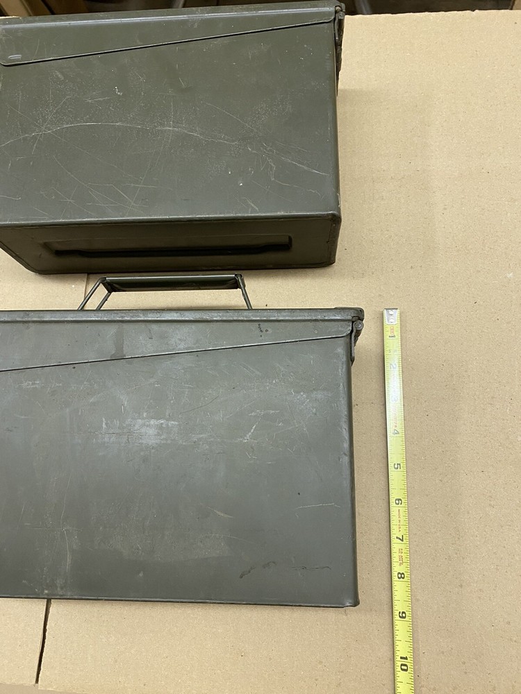 ( 2 ) Military AMMO BOX - Empty - 192 CAL .30 CARTRIDGES