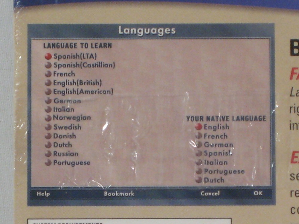 eLanguage Passport To European Languages PC Windows