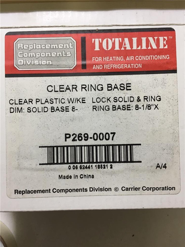 Totaline Clear Ring Base P269-0007