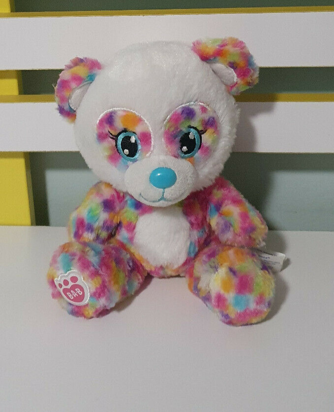 Build A Bear Mini Rainbow Panda Bear 8" Plush