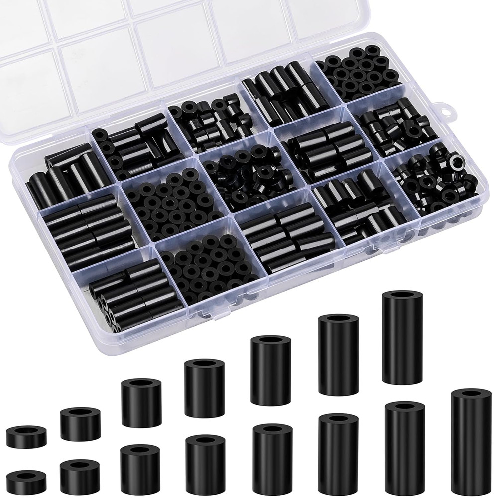 Spacers Nylon Spacer Plastic Spacers Assortment Kit 330 Pcs 330pcs