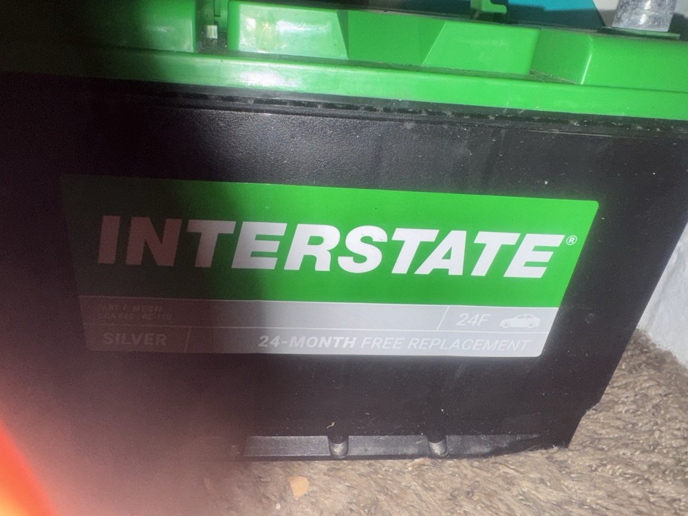 Interstate MT-24F Battery. 600ccas . 11/25 Date