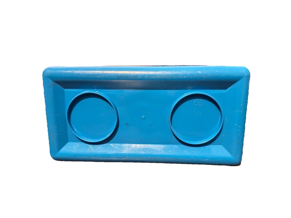 Chubs Blue Stackable Plastic Storage Container Brick Toy Organizer