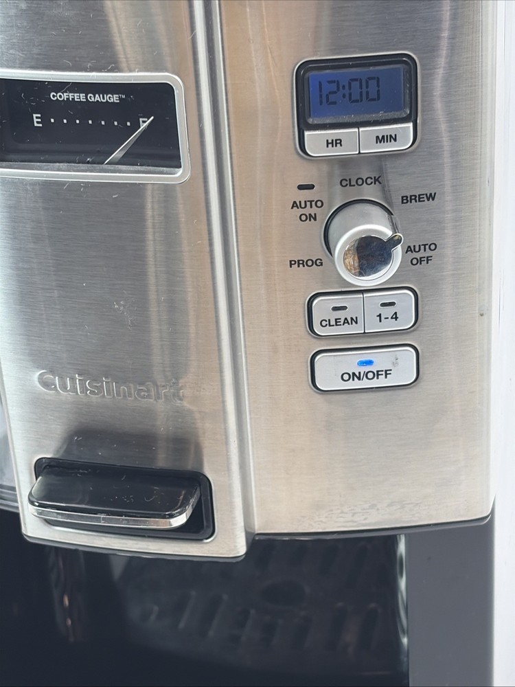 Cuisinart DCC-3000 12-Cup Programmable On Demand Ground Coffee Maker Works!