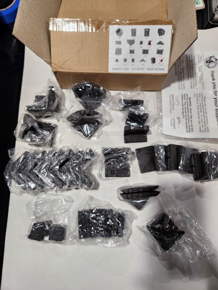 Dwarven Forge Dwarvenite Dungeons Unpainted Dungeon Variety Pack Incomplete - B