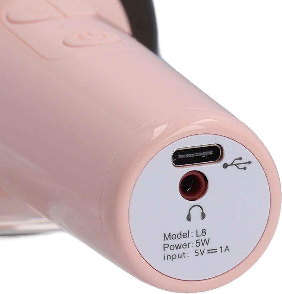 Portable Handheld Karaoke Bluetooth Mic, ABS Microphone for Party