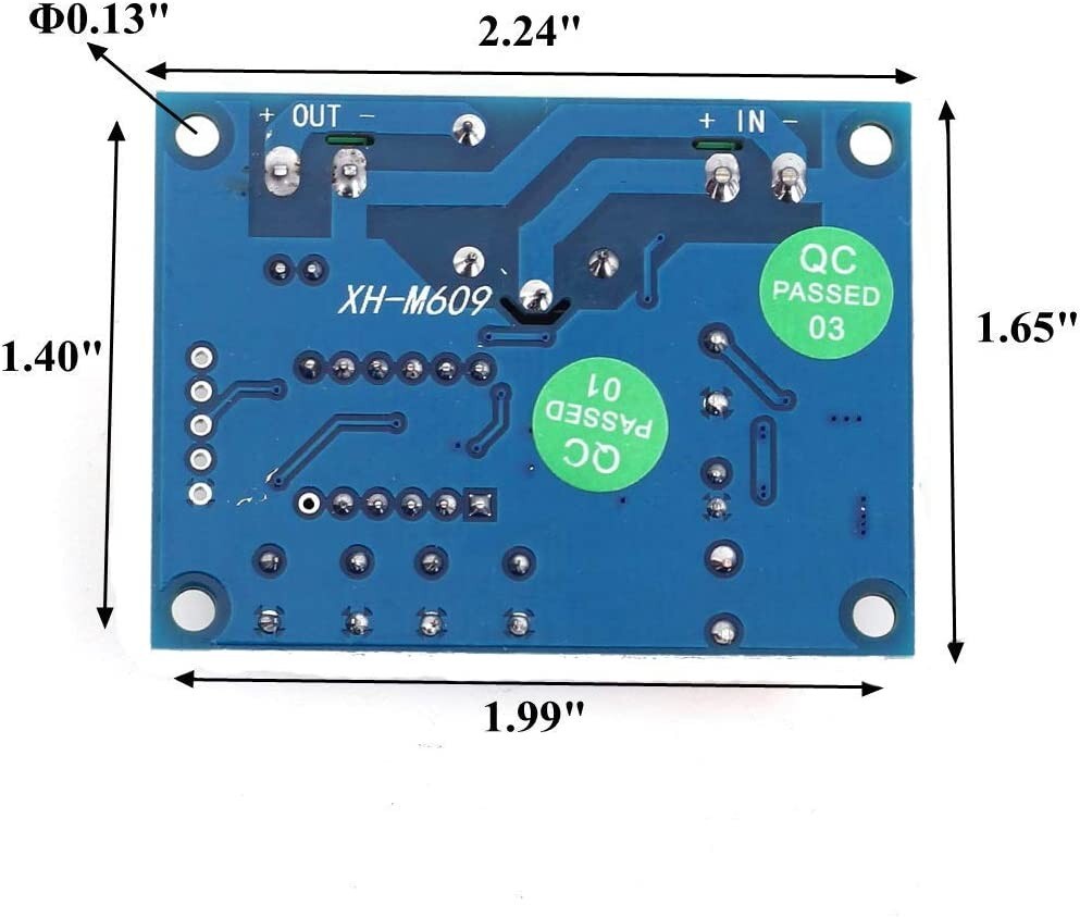 12-36V Battery Digital Low Voltage Protector Disconnect Protection Module
