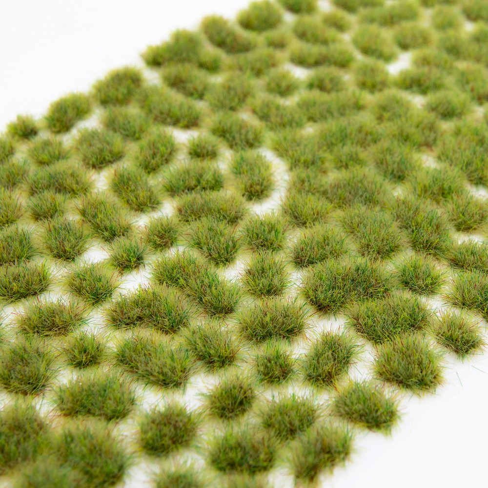 Huge Miniatures Mini Tuft Bundle, 2mm Self Adhesive Static Grass Tufts - 6 Packs