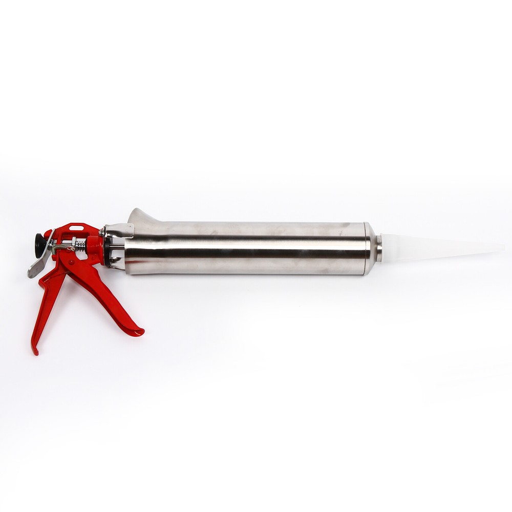 Mortar Grouting Gun Brick Pointing Tile Cement Applicator Tool 2 Nozzles Kit NEW