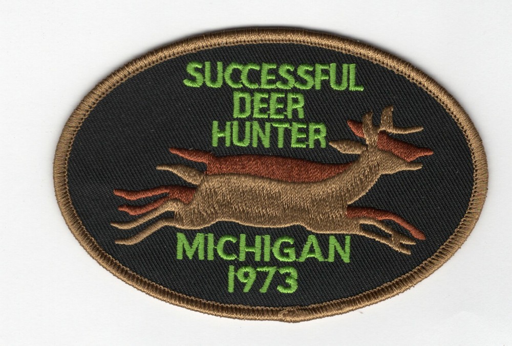 1973 Michigan Successful Deer Hunting Patch