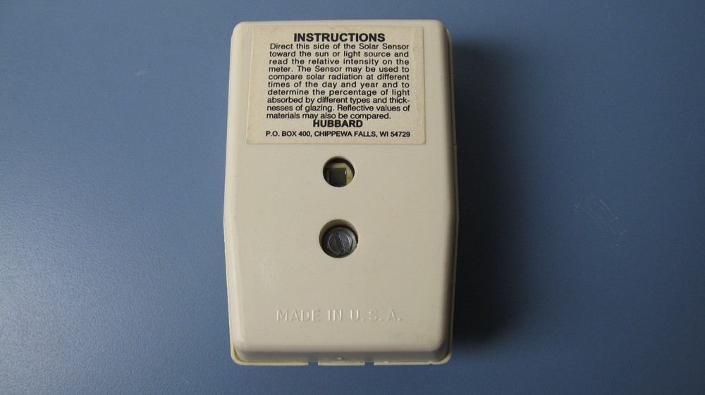 Hobbard Sun Sensor Light Source Intensity Meter