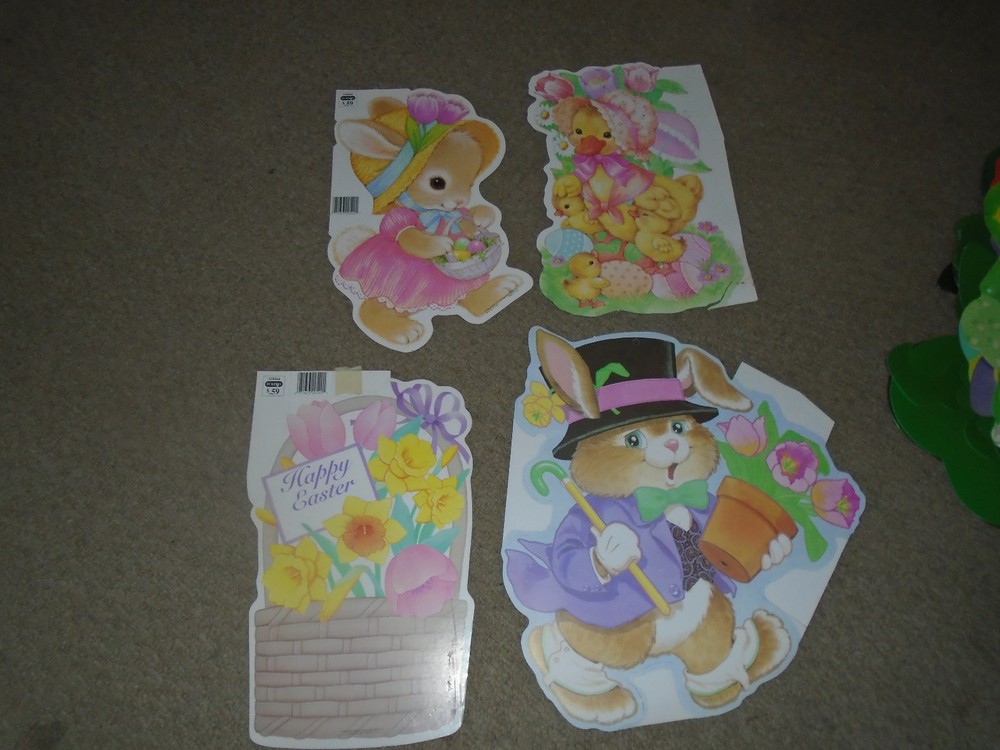 4 Vintage Eckerd Easter Die Cuts-Paper Magic