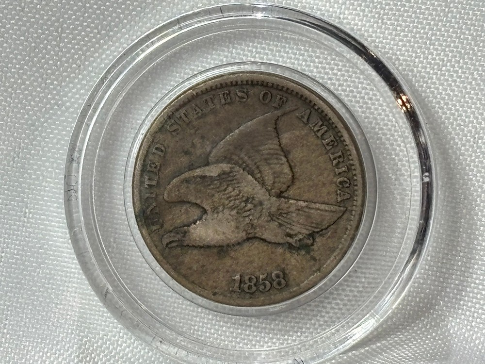 1858 Flying Eagle One Cent US Coin