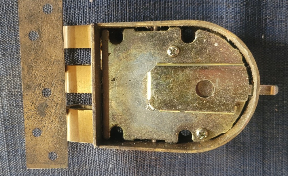Surface Mount Deadlock Jimmy Resistant Brass Lock Works
