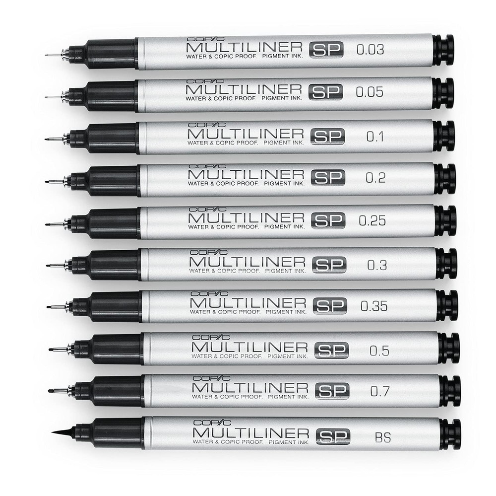 Copic Multiliner SP Black Ink Marker, 0.3 Tip