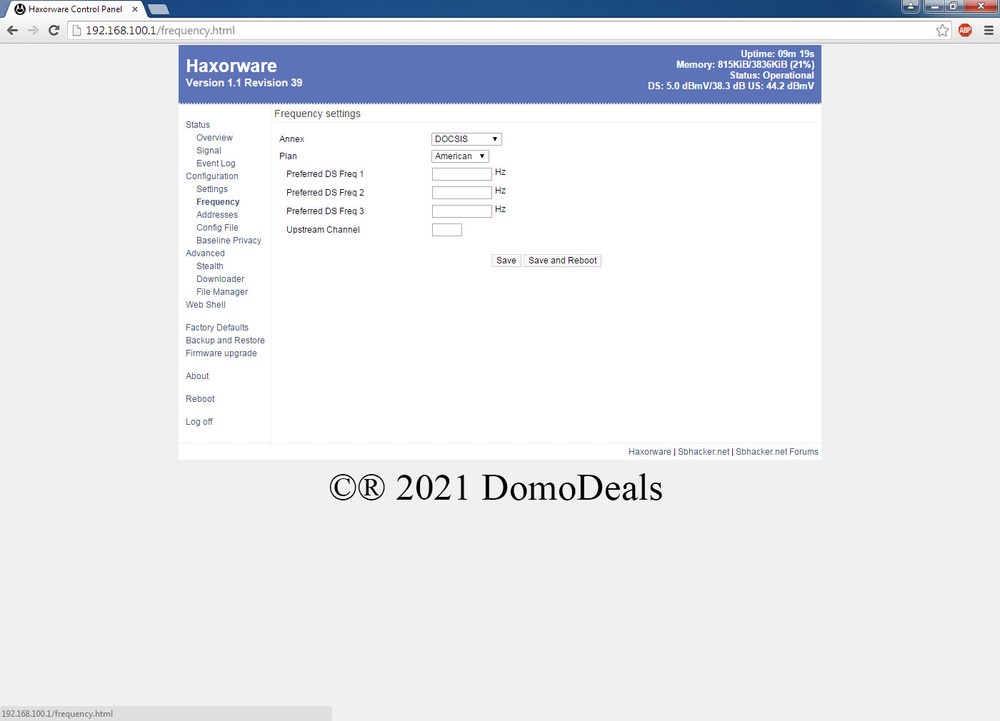 Motorola SB5101 DOCSIS 2.0 Cable Modem with Haxorware