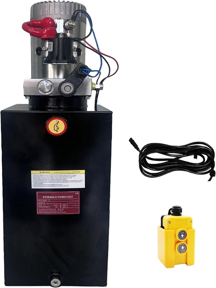 Hydraulic Pump 15  Quart Single Acting Hydraulic Power Unit 12V DC