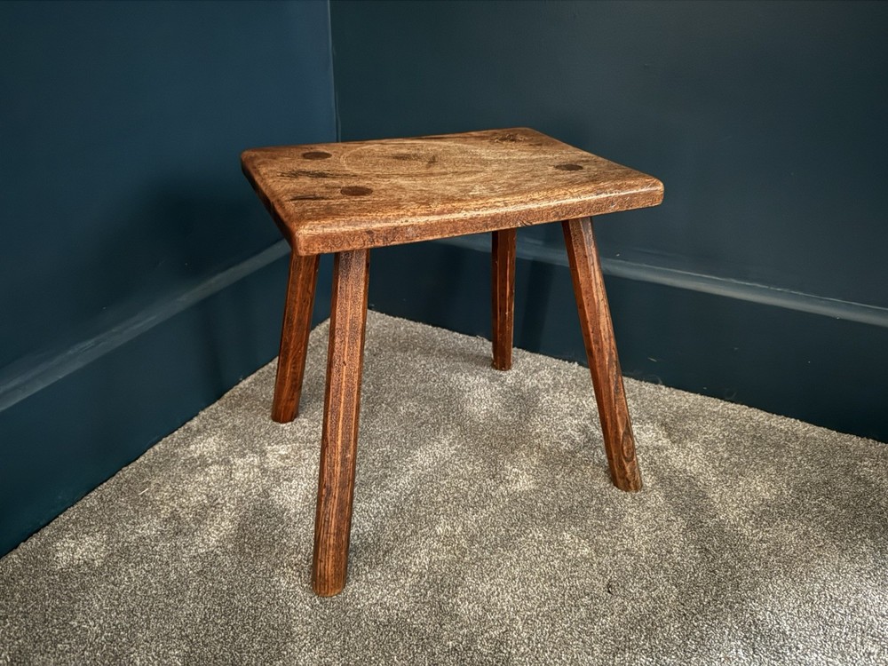Beautiful 19th Century Oak Milking Stool