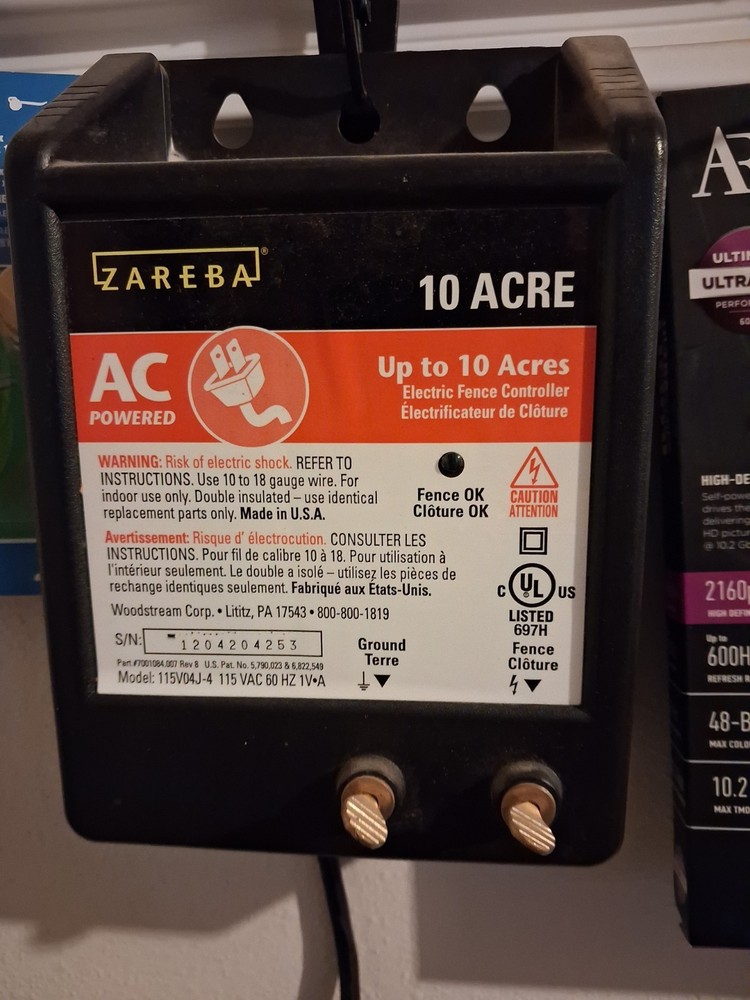 Zareba 10 ACRE Electric Powered Solid State Fence Controller