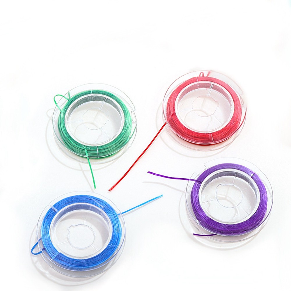 10Rolls X 10Meter Mixed Color Elastic String - Stretch Beading Jewely Cord