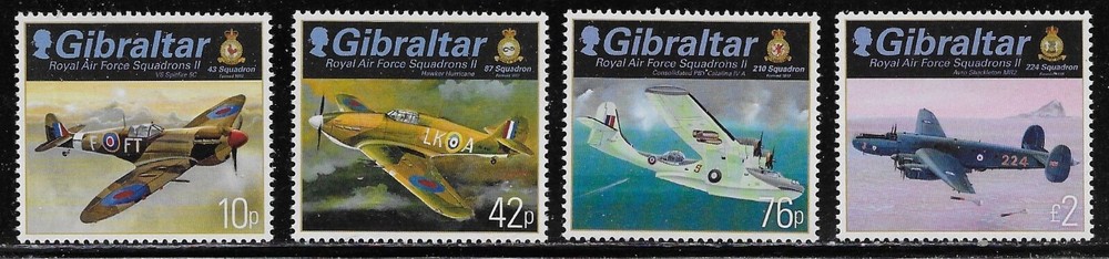 Gibraltar Scott #'s 1370 - 1373 MNH