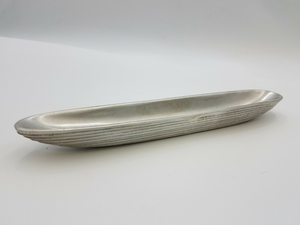 MetalArt Non-Tarnishing Engravable 10" Oblong Dish Catchall Tray Decoration