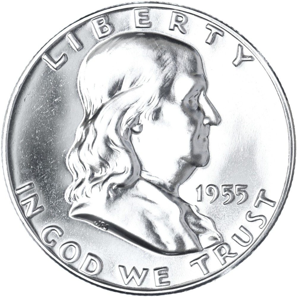 1955 (P) Franklin Half Dollar Gem Proof 90% Silver