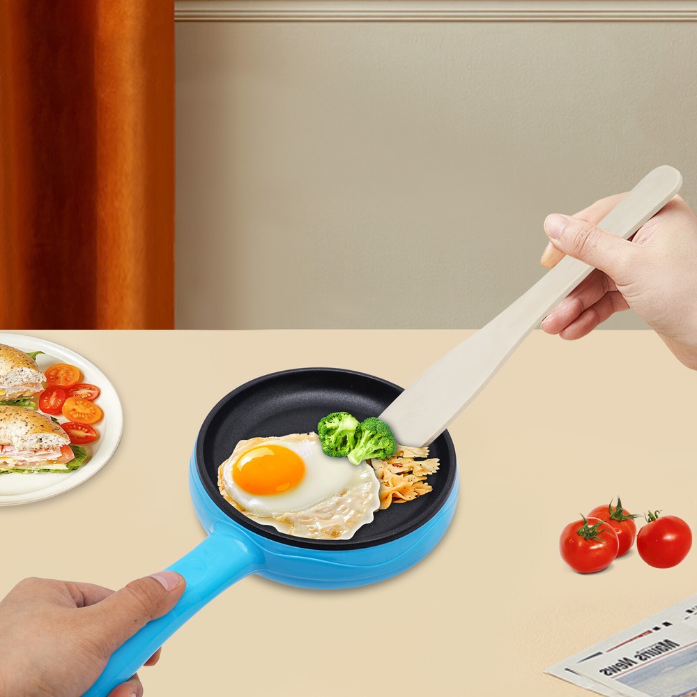 Non-stick Mini Fried Eggs Saucepan Small Frying Pan Flat Cookware Griddle Blue