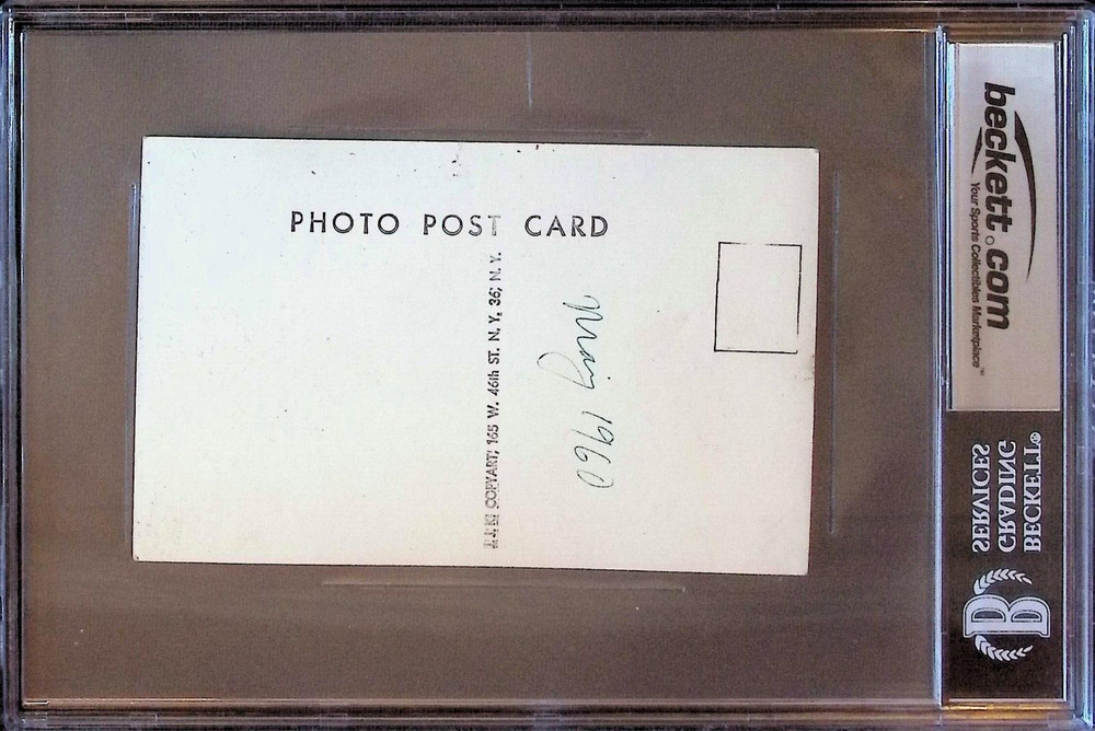 Dick Clark d.2012 Signed Autograph Postcard American Bandstand BAS