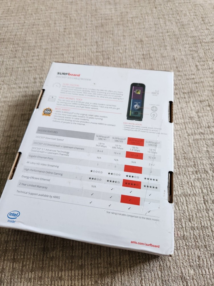 Arris Surfboard Cable Modem SB6190