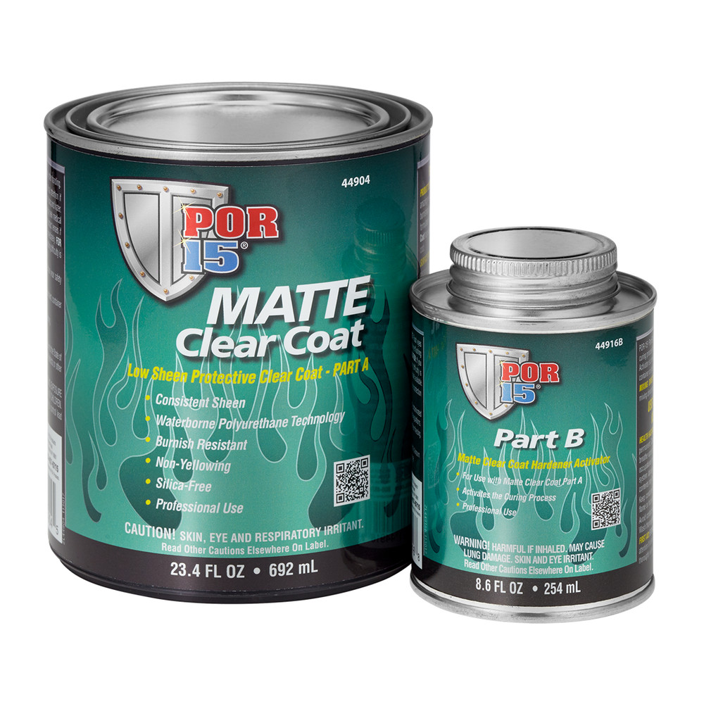 2 PACK !!!Por-15 44904 Matte Clear Coat Quart