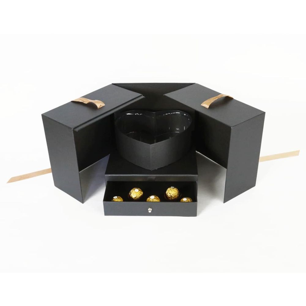 Large Square Surprise Flower Box - Various Colors | W7777